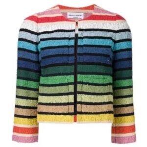 Sonia Rykiel Rainbow Striped Jacket Emily In Paris